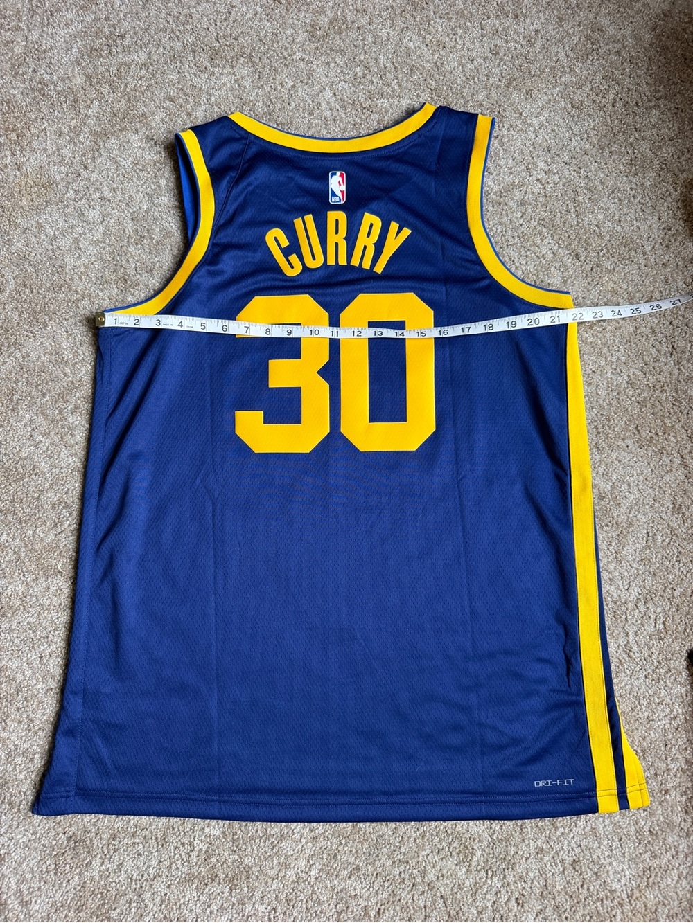 Jordan Men’s Golden State Warriors Stephen Curry #30 Swingman Statement Jersey - Picture 3 of 4